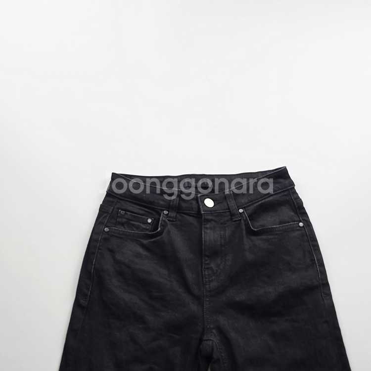 플랙진 청바지 흑청 스판 데님 사이즈25 R2482--3