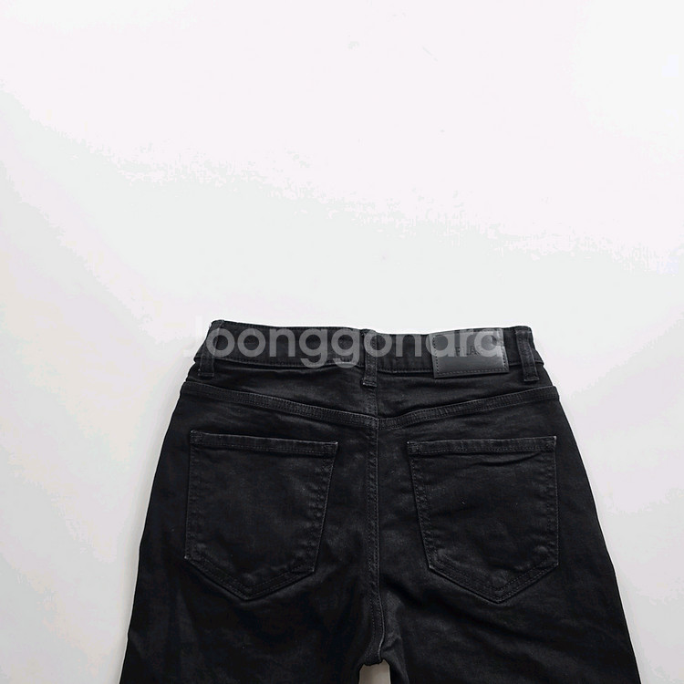 플랙진 청바지 흑청 스판 데님 사이즈25 R2482--1
