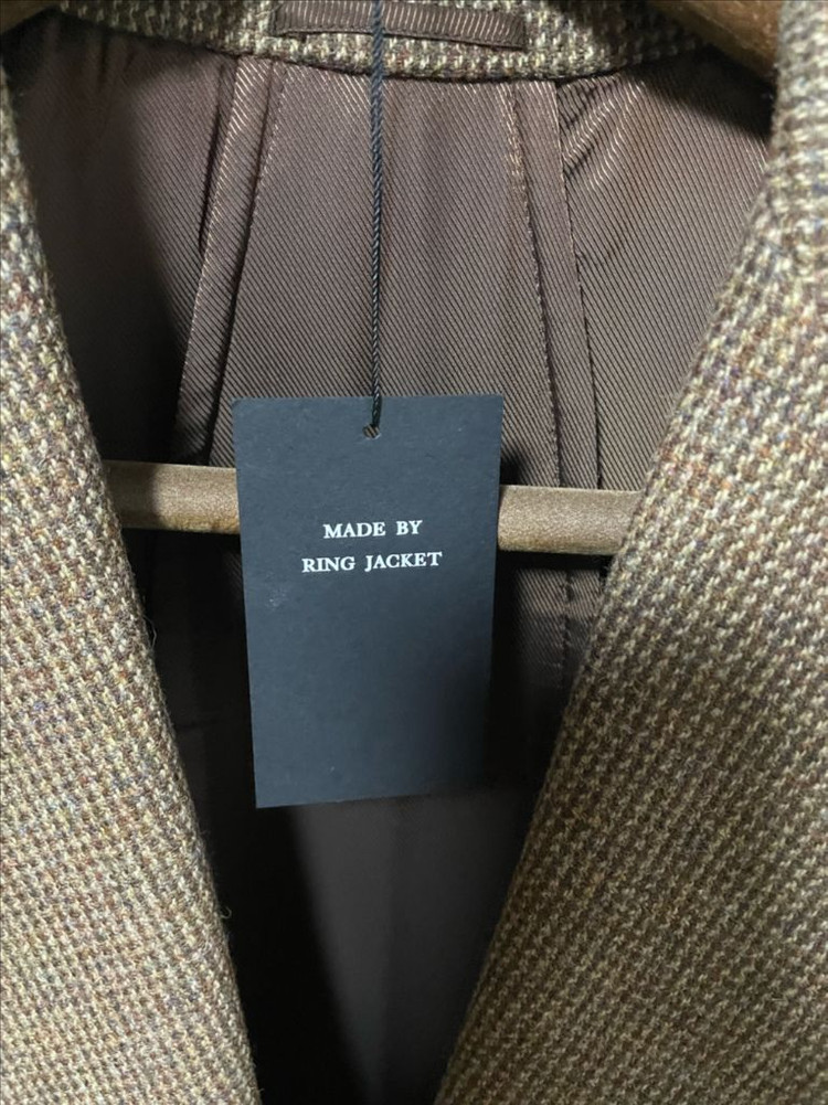 링자켓 라마르쉐 로밧 트위드 카멜브라운 폴로코트 48--5