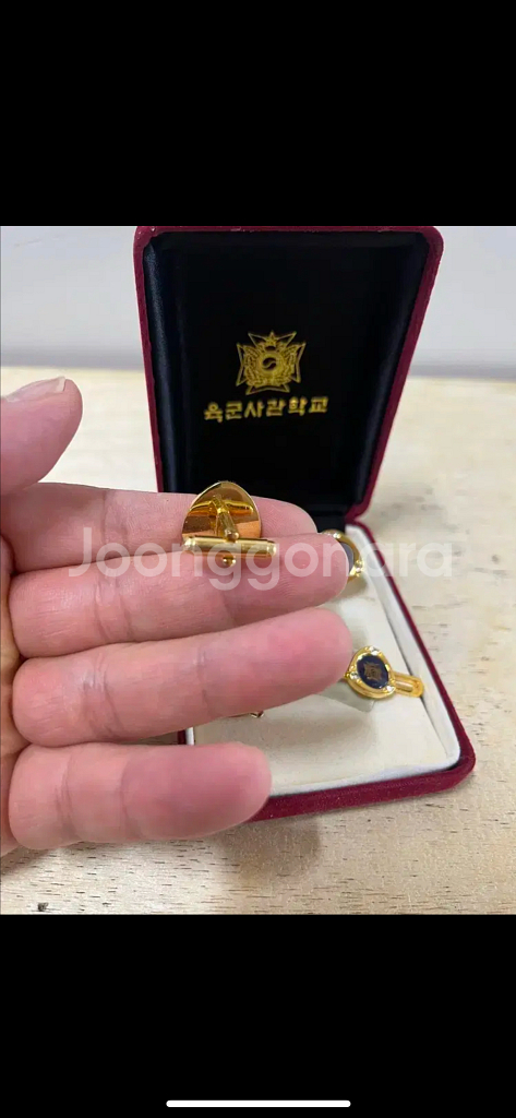 육군사관학교 커프스세트--3