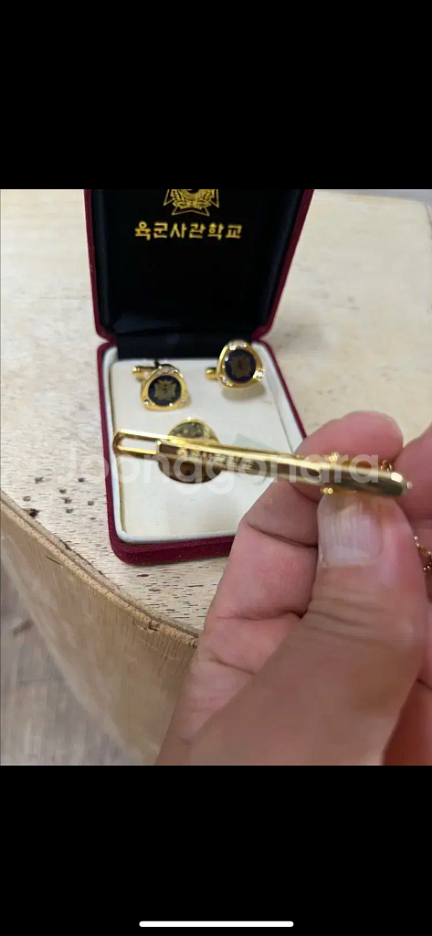 육군사관학교 커프스세트--5