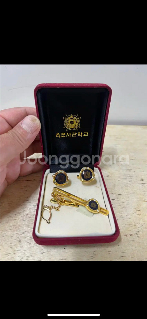 육군사관학교 커프스세트--0