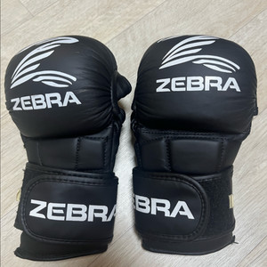 지브라 오픈 핑거 mma 글러브