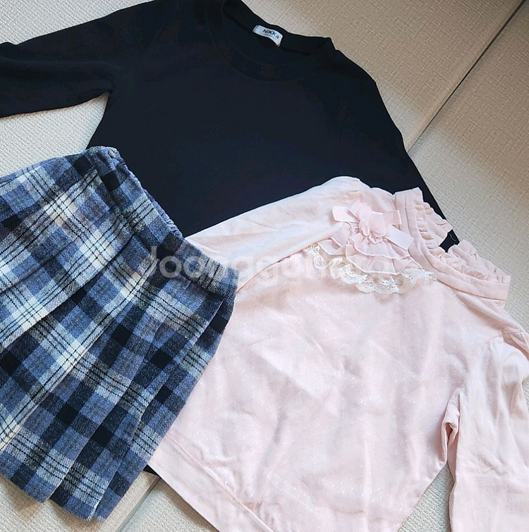 MLB 꼬망스 상의 스커트 일괄정리 130-140--4