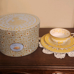 웨지우드 옐로우리본 찻잔세트 3p