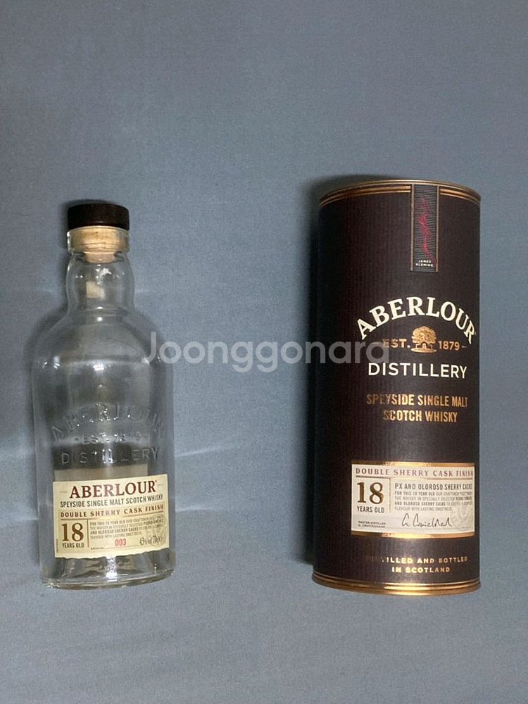 아벨라워 18년 공병+케이스 3천원 팝니다--0
