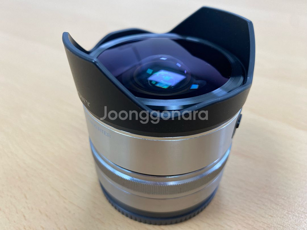 크롭바디용 팬케익렌즈(sel16f28)+소니 어안컨버터--1