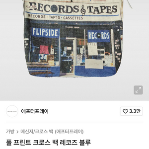 애프터프레이 풀 프린트 크로스백