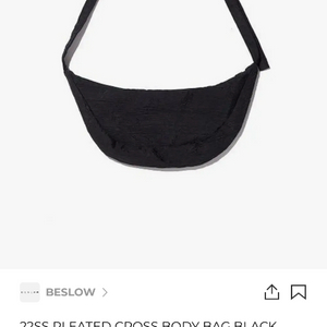 비슬로우(BESLOW) 플리츠 크로스 바디 백