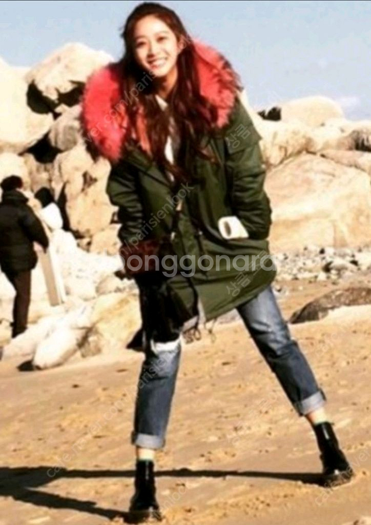 사바티에 폭스퍼 트리밍 야상--7