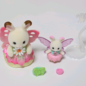 실바니안 하늘의 동화 요정 캐슬 피규어+소품 일괄