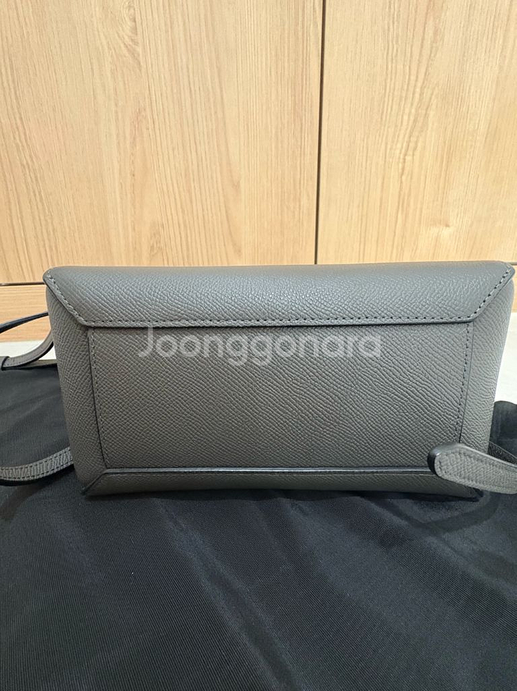 셀린느 벨트백 그레이 나노--4