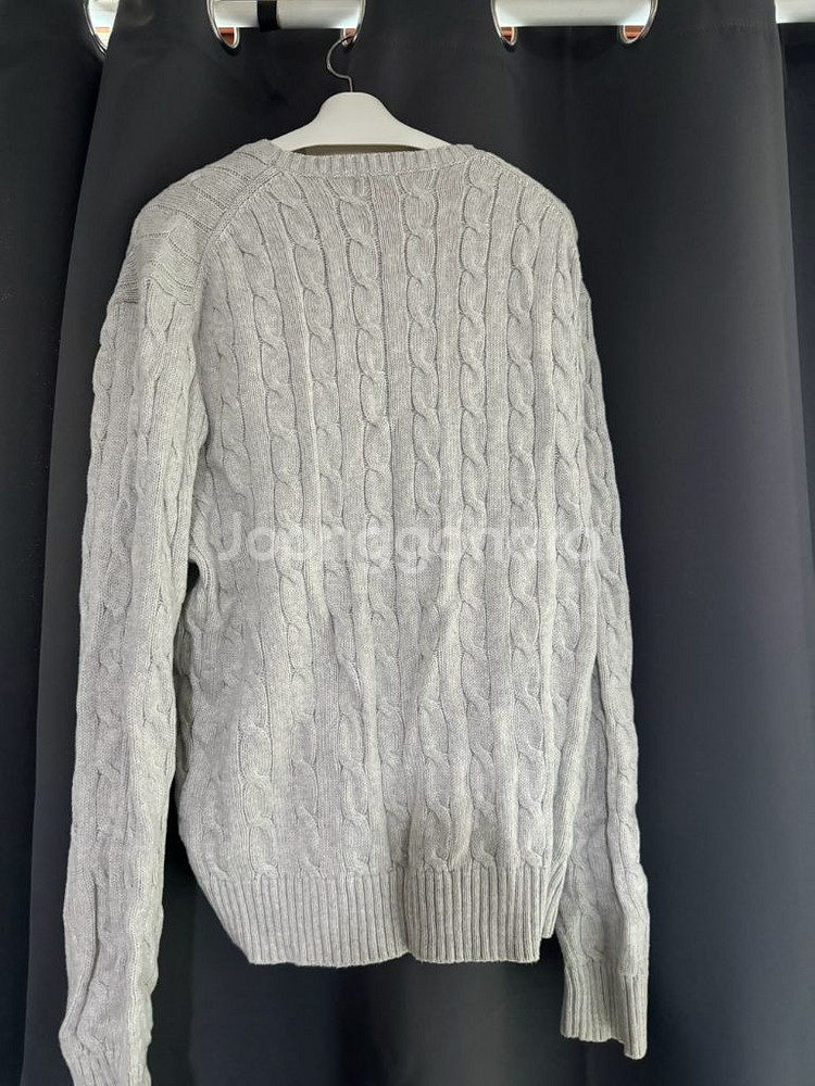 폴로 랄프로렌 케이블 니트 스웨터 그레이 XL--1