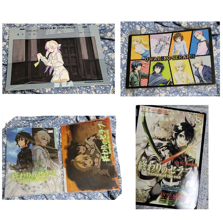 종말의 세라프 원화집,클리어 케이스,클리어 파일,cd--0