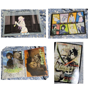 종말의 세라프 원화집,클리어 케이스,클리어 파일,cd