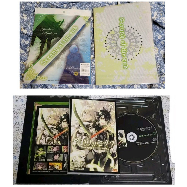 종말의 세라프 원화집,클리어 케이스,클리어 파일,cd--2