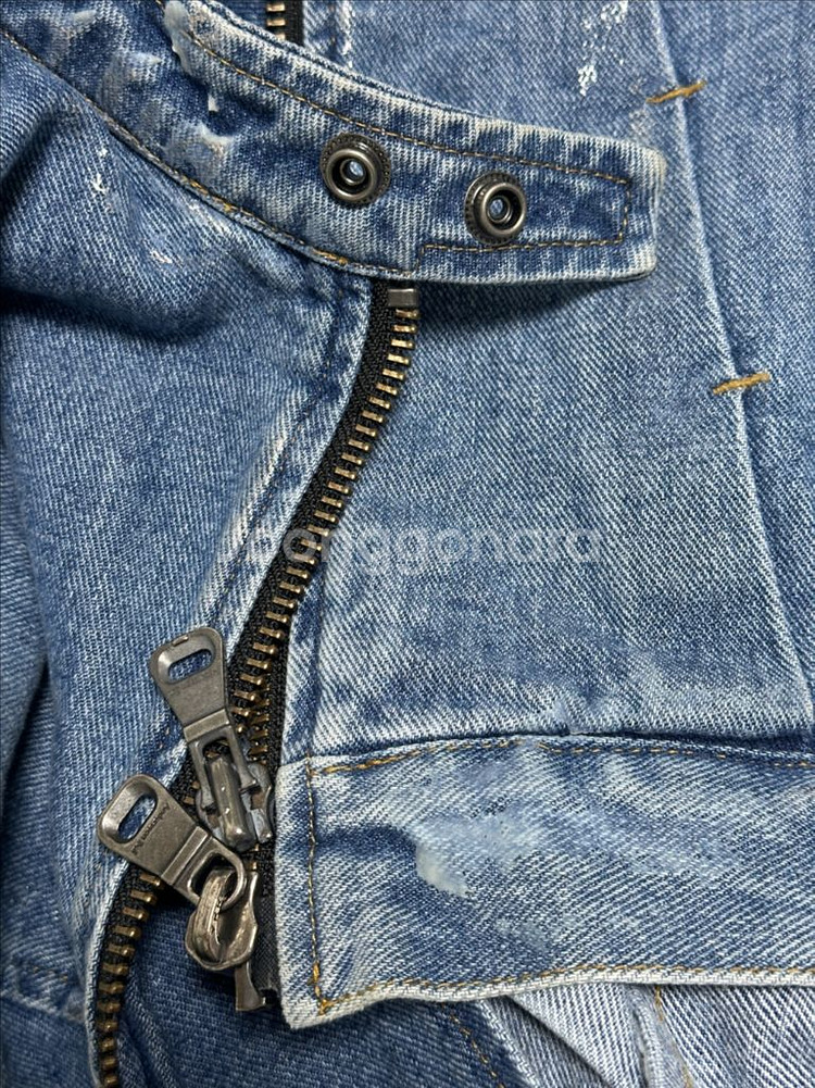 엔더슨벨 라이더 코팅 크롭데님자켓--6