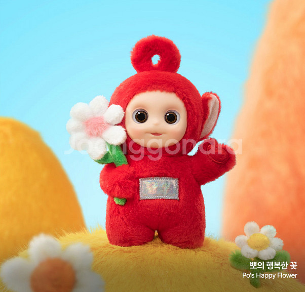 팝마트 텔레토비 안녕 시리즈 인형 키링 4종--1