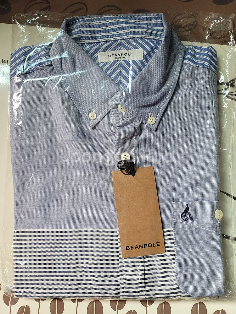 bean pole stripe 블럭긴팔 shirts--0