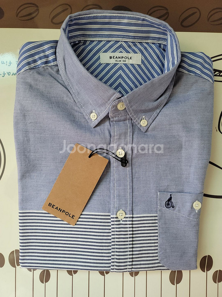 bean pole stripe 블럭긴팔 shirts--1