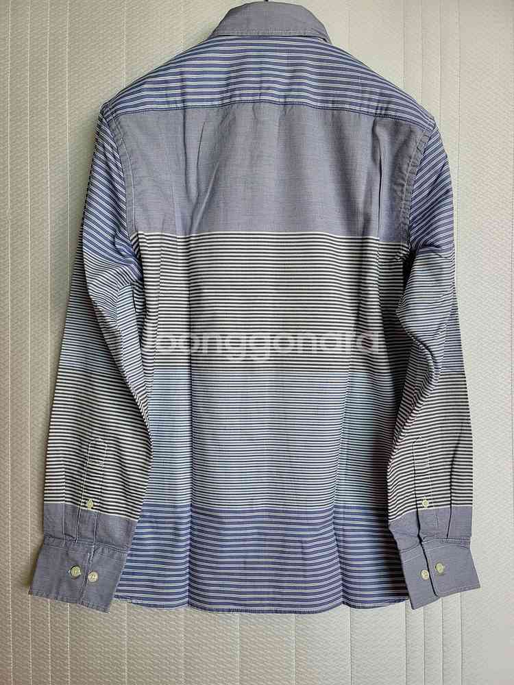 bean pole stripe 블럭긴팔 shirts--3