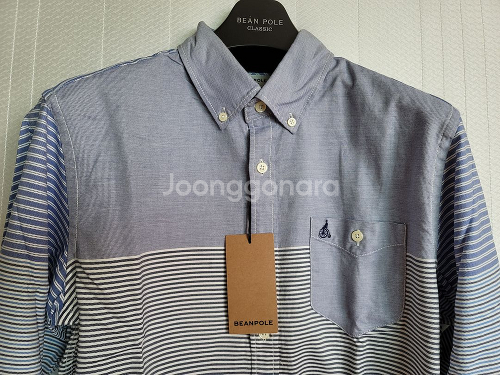 bean pole stripe 블럭긴팔 shirts--4