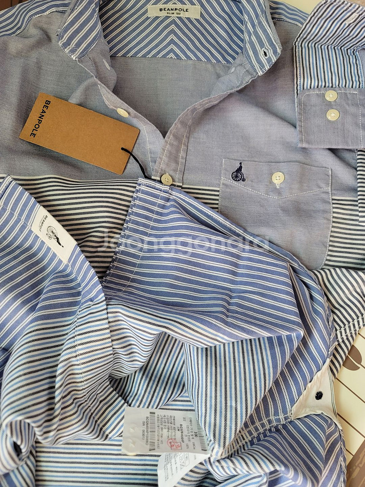 bean pole stripe 블럭긴팔 shirts--7