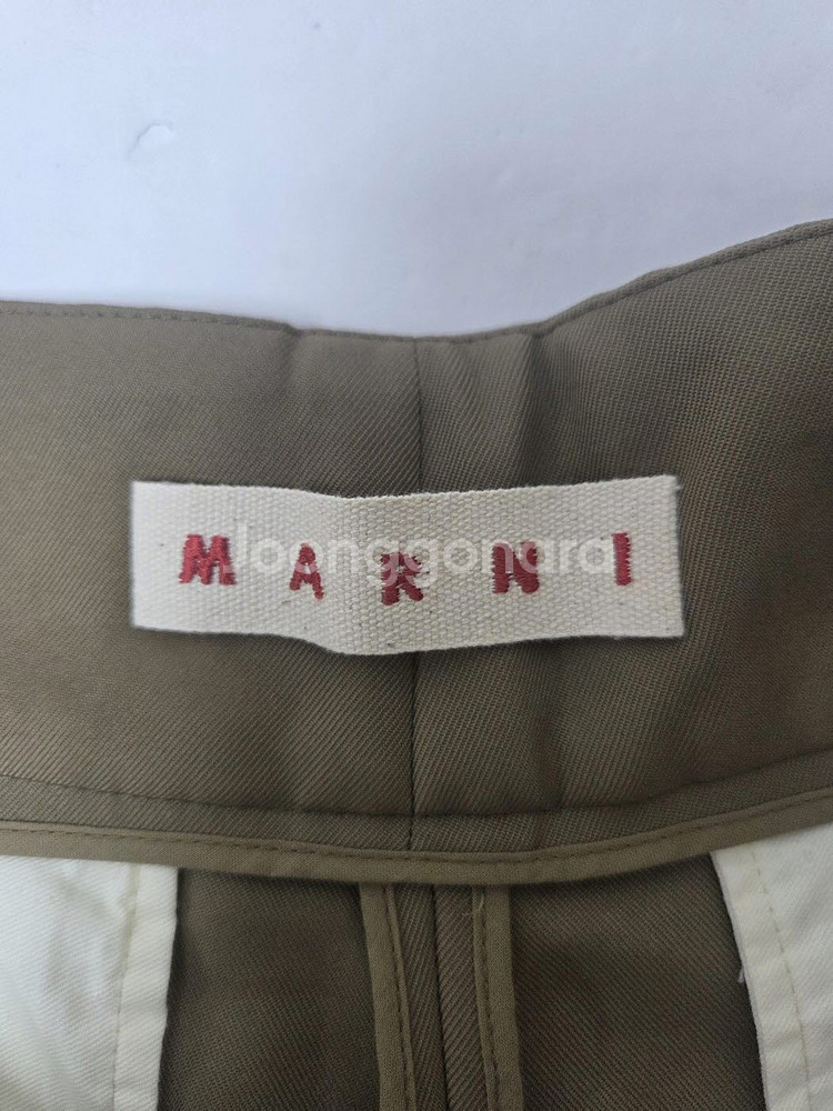 마르니 여성 와이드 팬츠 카키베이지(S)--4