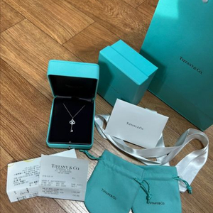 티파니앤코 미니 크라운키 화이트 목걸이(올해 구매,희귀