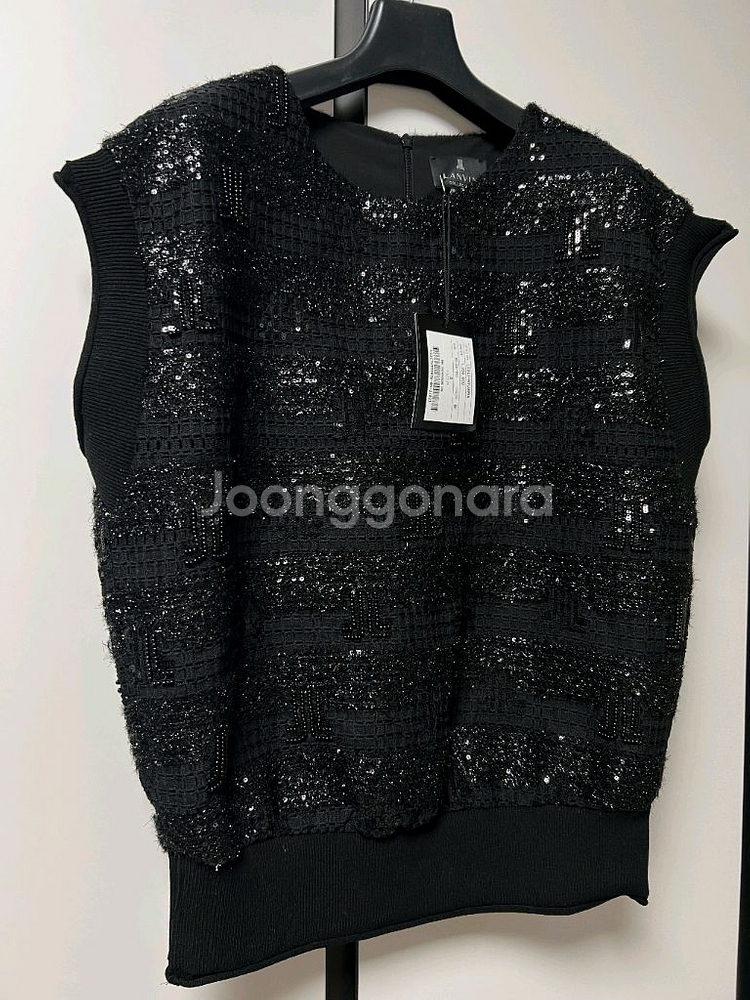 랑방컬렉션 비즈 스팽글 조끼--3