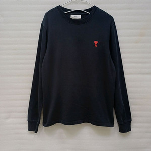 정품 아미 라운드 긴팔 티 남성 S 블랙 사랑봉봉