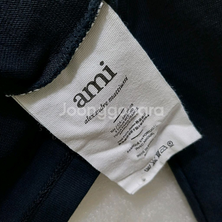 정품 아미 라운드 긴팔 티 남성 S 블랙 사랑봉봉--5