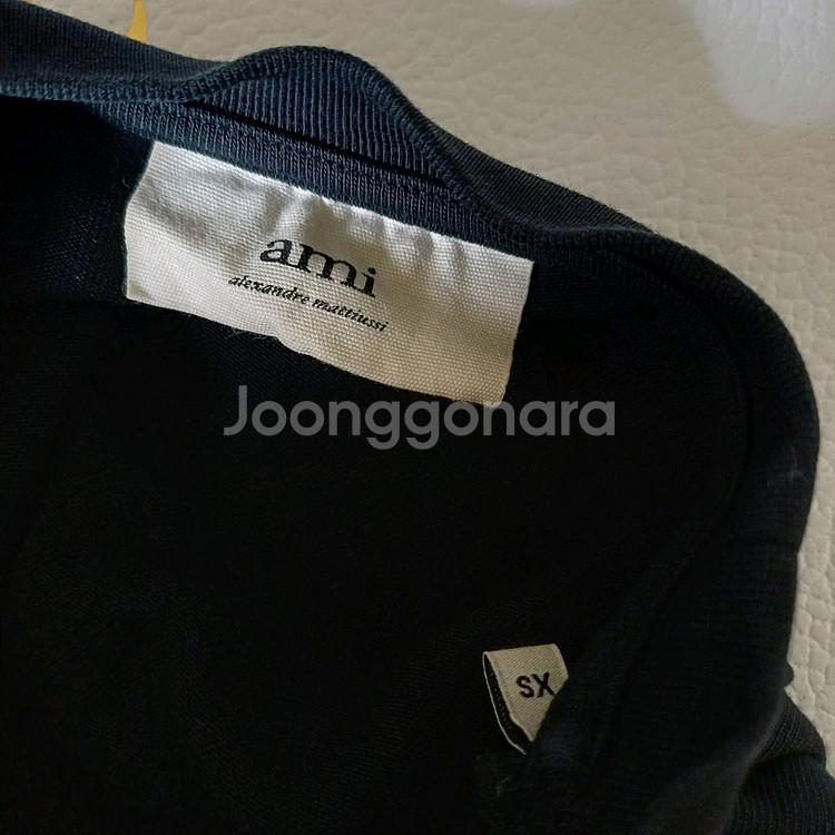 정품 아미 라운드 긴팔 티 남성 S 블랙 사랑봉봉--4