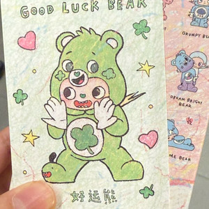 [당일발송] 팝마트 지거 x 케어베어 피규어 굿럭베어