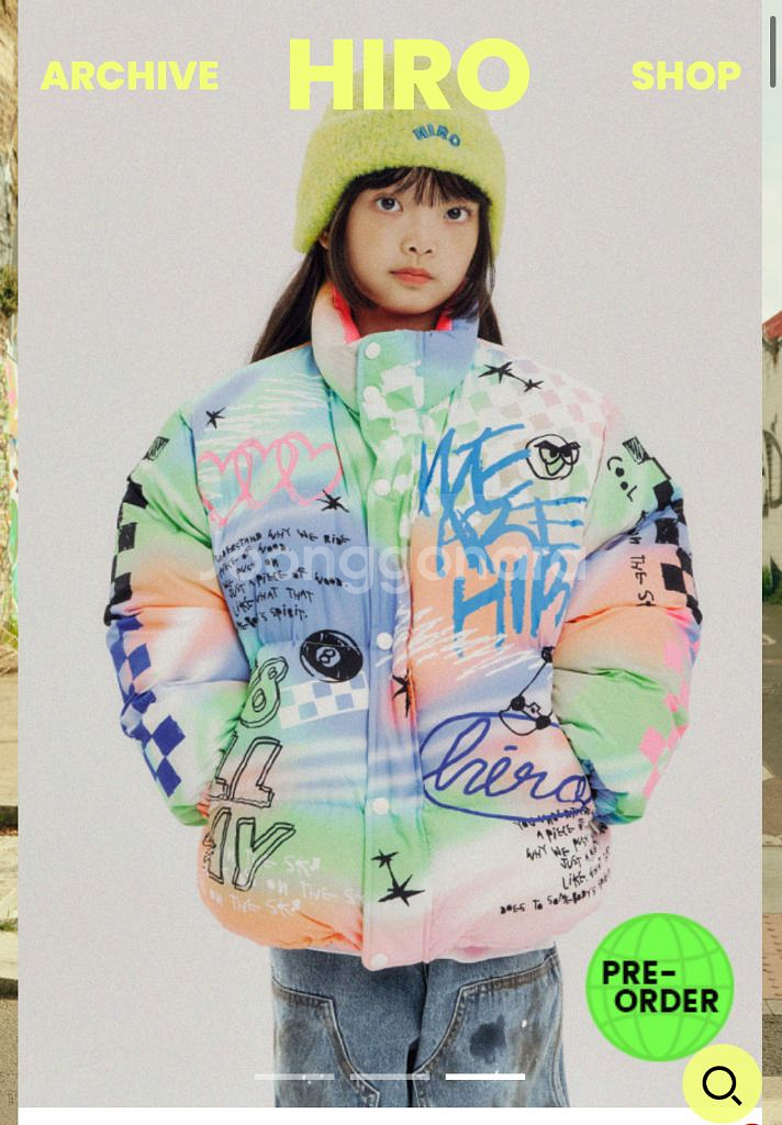 히로 드로잉 패딩 멀티 150 (사은품 장갑포함)--0