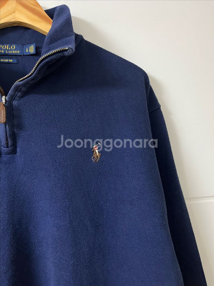 폴로 랄프로렌 반집업 니트--3