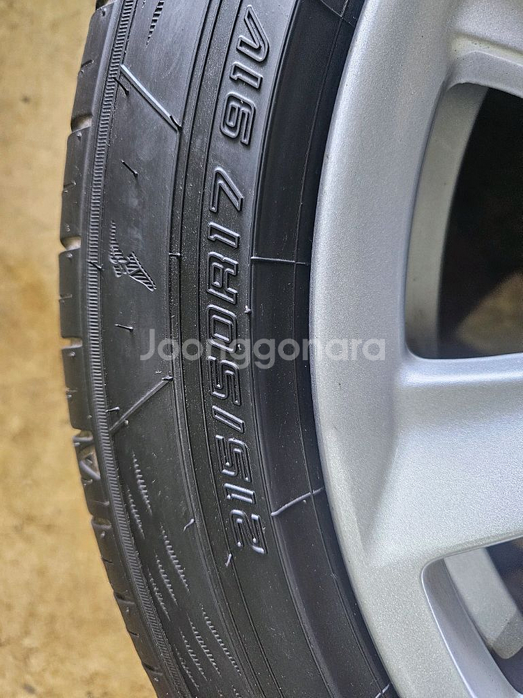 포터용 bmw 520d 17인치 휠타이어--4