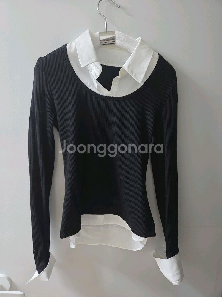 드로우핏우먼 포엠 레이어드 카라 셔츠 탑--1