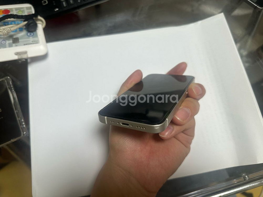 (풀박스)아이폰 12미니 128gb 화이트(유심인식X)--7