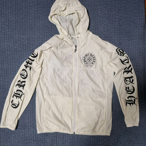 크롬하츠 바람막이 자켓 베이지톤 화이트 색상 m사이즈