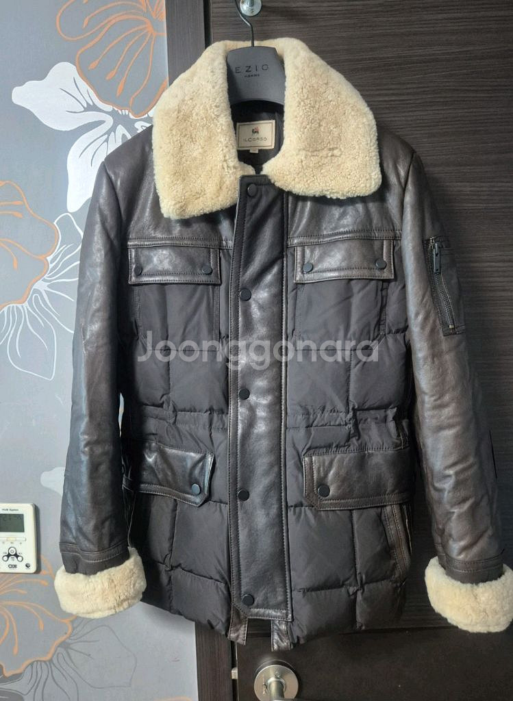 LG패션 일크로스 고급 가죽 패딩점퍼. 100사이즈--0