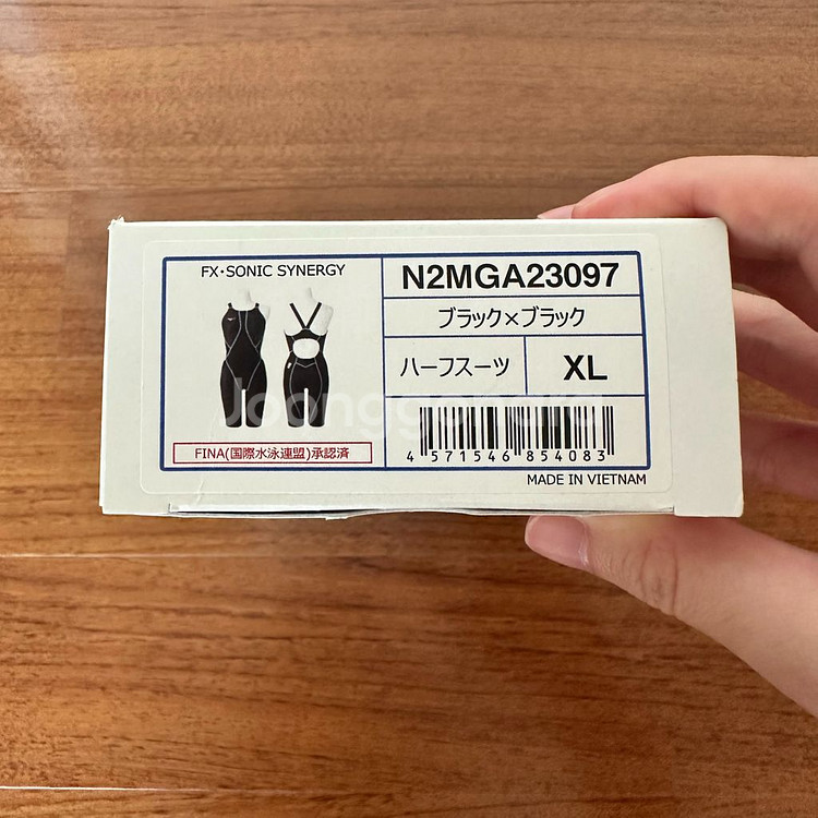 [새상품]미즈노 여성 반전신 수영복 블랙 XL--5