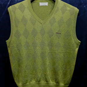 +무료배송+크로커다일 아가일패턴 니트 조끼 100