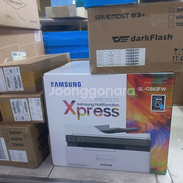 삼성 칼라 레이저 복합기 SL-C563FW 미개봉신품--0