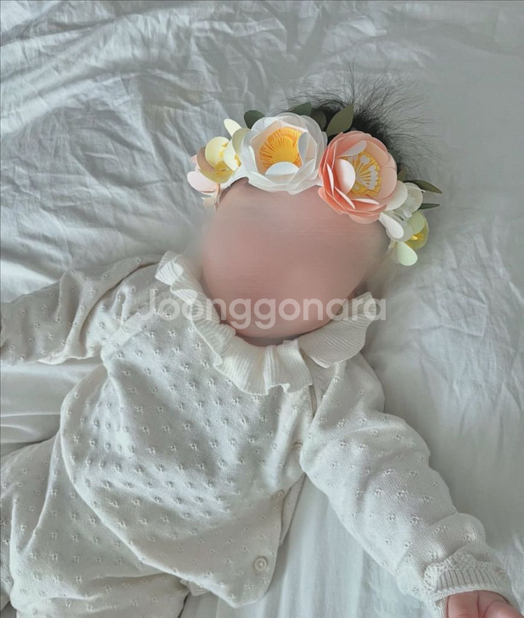 새상품급 오르메 생일파티 백일 돌잔치 아기 화관--1