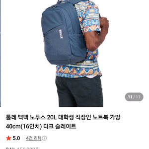 툴레 백팩 노투스 20L 가방 팝니다
