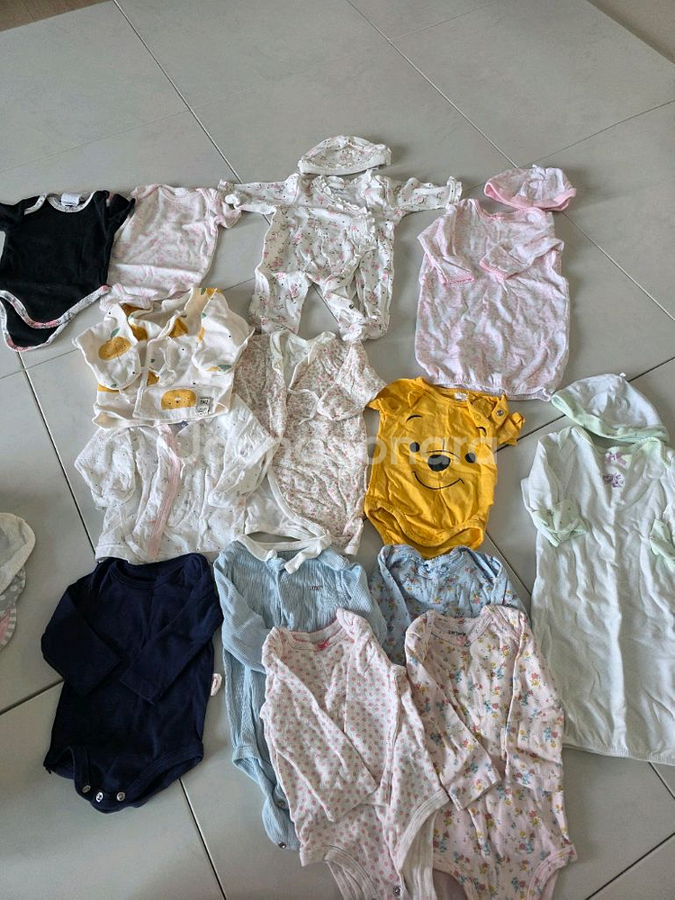 신생아~3개월 바디수트 및 의류 일괄--0