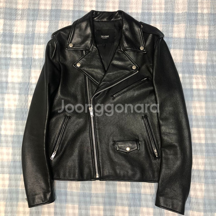 이용준 디자이너 206 옴므 염소가죽 라이더 자켓 48--0