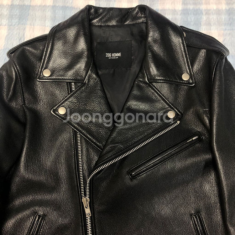 이용준 디자이너 206 옴므 염소가죽 라이더 자켓 48--1