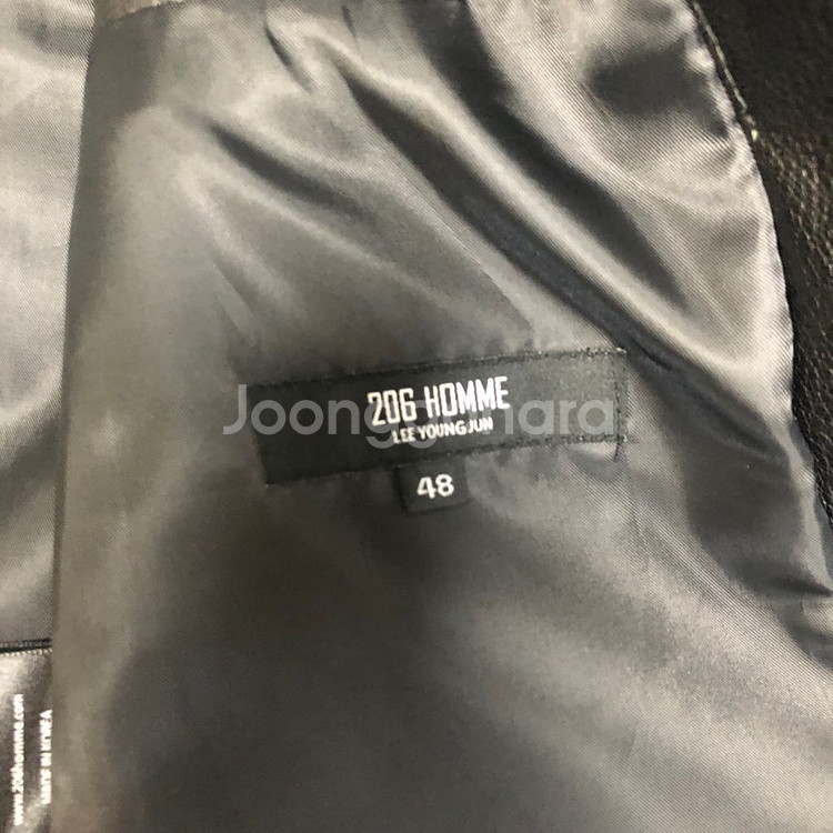 이용준 디자이너 206 옴므 염소가죽 라이더 자켓 48--7